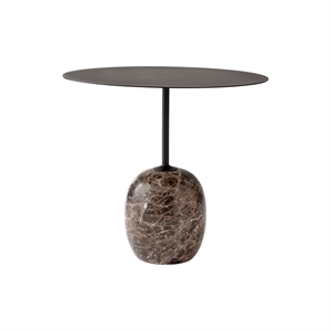 &Tradition Lato LN9 Sofabord Varm Sort/Emparador Marmor