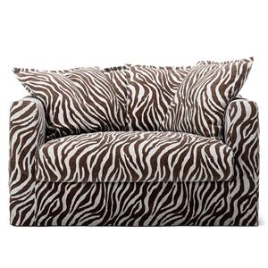 Decotique Le Grand Air Love Seat Lænestol Zebra/Brun/Hvid
