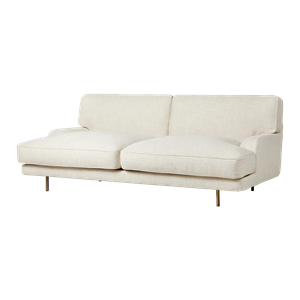 GUBI Flaneur Sofa 2 Seater Indianskop 15 Med Ben I Antik Messing