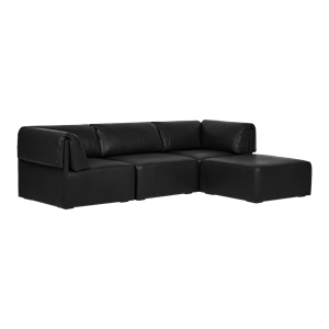 GUBI Wonder Sofa 3 Seater med Armlæn og Chaise Lounge Brescia 0509