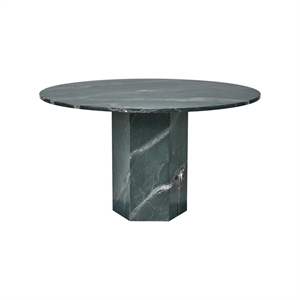 Gubi Epic Udendørs Spisebord Ø130 Botanic Green Quartzite