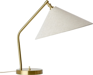 Gubi Gräshoppa Bordlampe Messing/Canvas