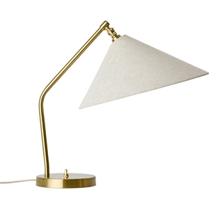 Gubi Gräshoppa Bordlampe Messing/Canvas