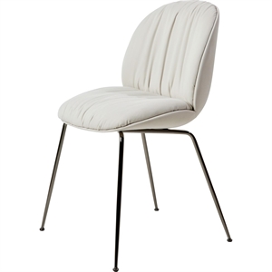 Gubi Beetle Soft Spisebordsstol Sort Krom/Reales/Limonta 001