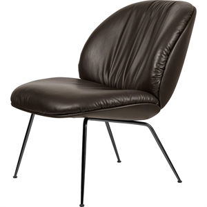Gubi Beetle Soft Lænestol Sort/Smooth Leather