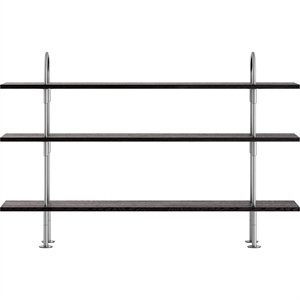 Gubi Keen 160 Reolsystem 3 Hylder Rustfri Stål/Askefiner