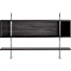 Gubi Keen 160 Reolsystem 1 Hylde & Box Rustfri Stål/Askefiner