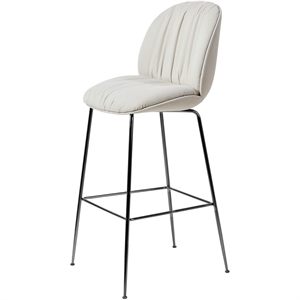 Gubi Beetle Soft Barstol H77 Sort Krom/Reales 001