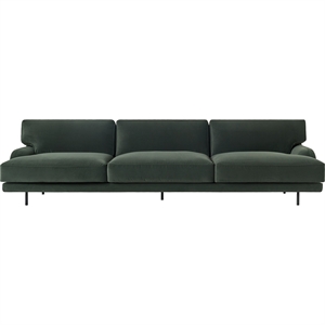 Gubi Flaneur 3-Personers Sofa Sort/Asator 0984