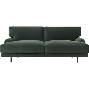 Gubi Flaneur 2-Personers Sofa Sort/Asator 0984