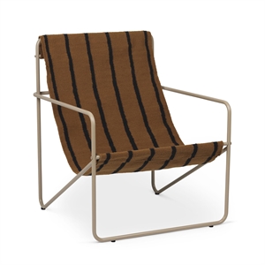 Ferm Living Desert Lænestol Cashmere/Stripe