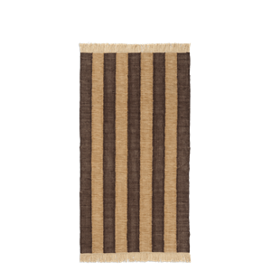 Ferm Living Ives Gulvtæppe 80x140 Tan/Chokolade