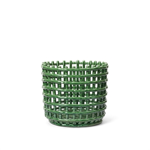 Ferm Living Ceramic Kurv Stor Emerald Green