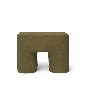 Ferm Living Podo Skammel Khaki