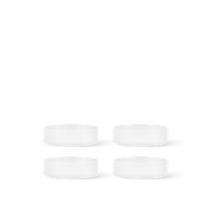 Ferm Living Ripple Serveringsskåle Sæt af 4 Frostet