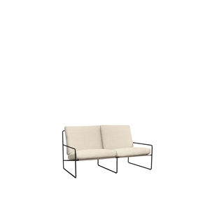 Ferm Living Desert 2-Seater Sofa Bouclé/Sort/Off White