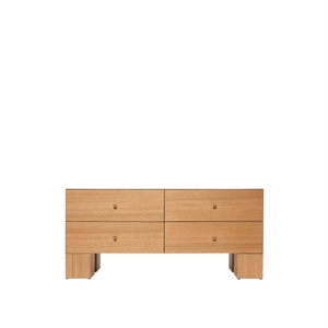 Ferm Living Kuben Kommode 2x2 Natural Eg