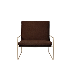 Ferm Living Desert Pudebetræk Sæt Pure Bouclé/Kastanje