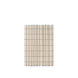 Ferm Living Sen Gulvtæppe 140x200 Parchment/Indigo