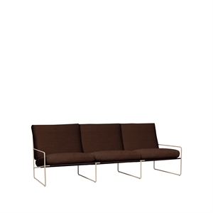 Ferm Living Desert 3-Seater Sofa Pure Bouclé/Cashmere/Kastanje