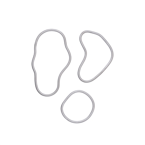 Ferm Living Pond Bordskåner Sæt af 3 Aluminium