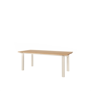 Ferm Living Atura Spisebord 200x90 Light Cashmere/Egfinér