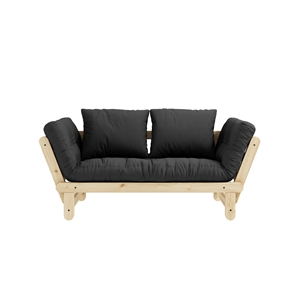 Karup Beat Sofa Klarlakeret Fyrretræ/734 Dark Grey