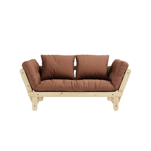 Karup Beat Sofa Klarlakeret Fyrretræ/759 Clay Brown