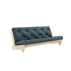 Karup Fresh Sofa Klarlakeret Fyrretræ/757 Petrol Blue