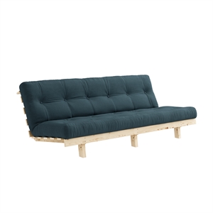 Karup Lean Sovesofa 130x190 Raw/757 Petrol Blue