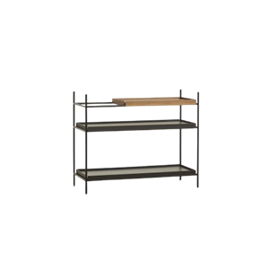 Woud Tray Configuration 7 Hyldesystem Lav Sort/Valnød