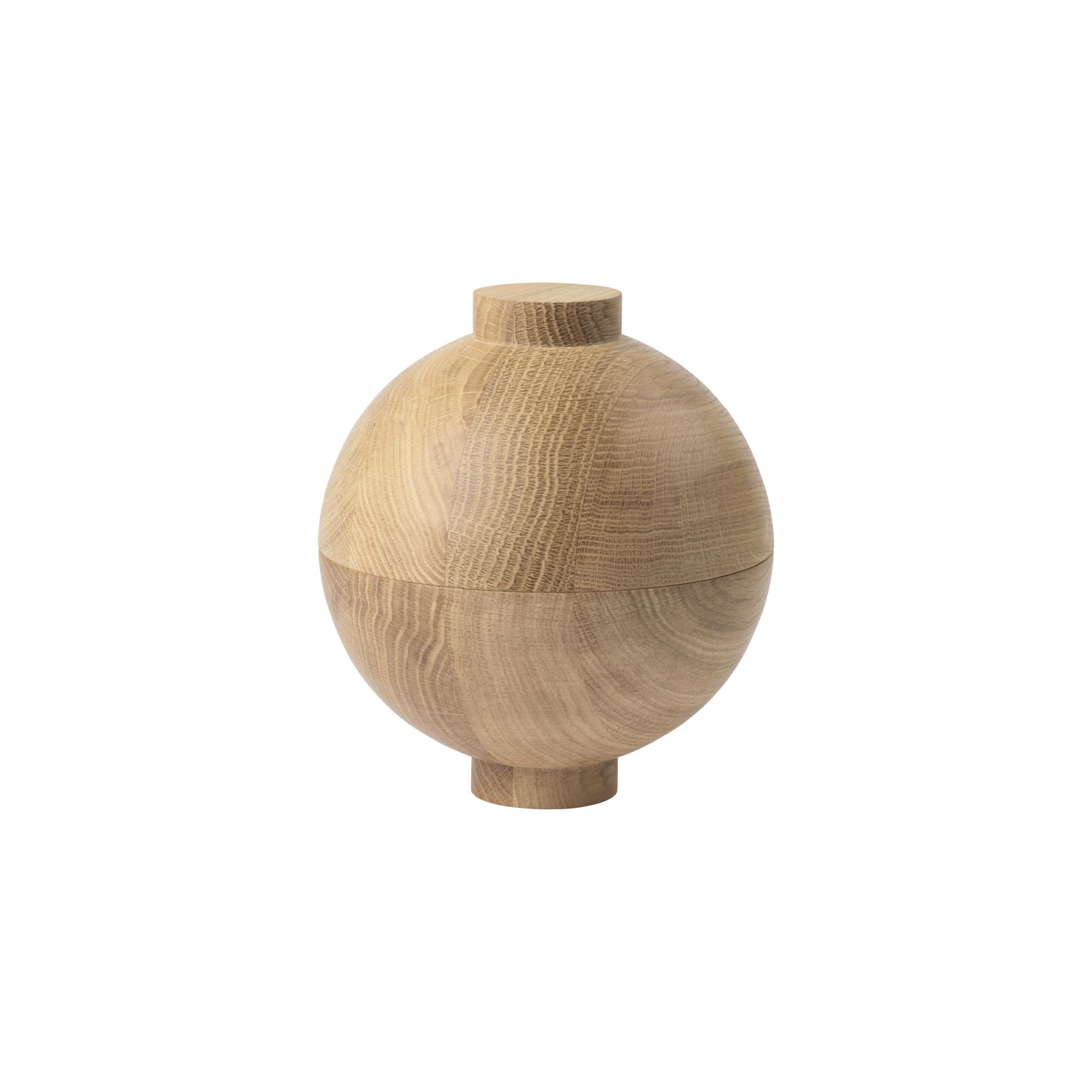 Kristina Dam Studio Wooden Sphere Skål Olieret Egetræ XL