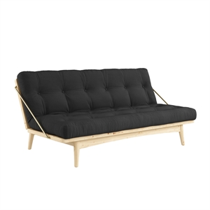 Karup Folk Sofa Klarlakeret Fyrretræ/ 734 Dark Grey