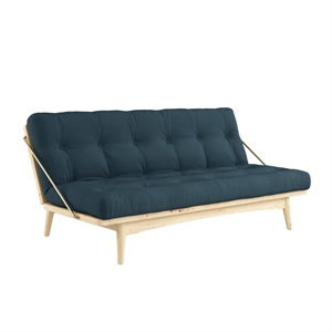 Karup Folk Sofa Klarlakeret Fyrretræ/ 757 Petrol Blue