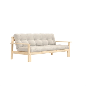Karup Unwind Sovesofa Klarlakeret Fyrretræ/914 Linen