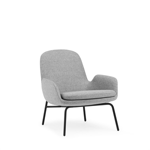 Normann Copenhagen Era Lænestol Lav Sort Stål/Synergy LDS16