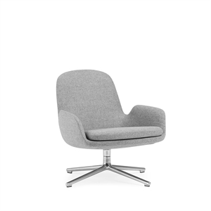 Normann Copenhagen Era Lænestol Lav med Swivel Aluminium/Synergy LDS16