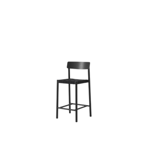 &Tradition Betty TK12 Counterstol Sortlakeret Ask/Sort Linnedflet