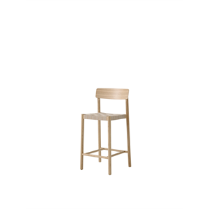 &Tradition Betty TK12 Counterstol Lakeret Eg/Natural Linnedflet