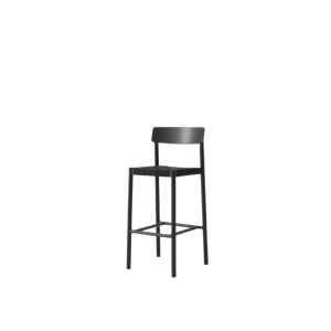&Tradition Betty TK15 Barstol Sortlakeret Ask/Sort Linnedflet