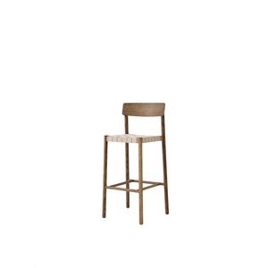 &Tradition Betty TK15 Barstol Røget Eg/Natural Linnedflet