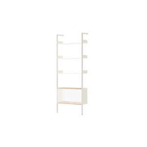 &Tradition Rombe Full Bay IF3 Cabinet Reol Lakeret Eg/Alabaster