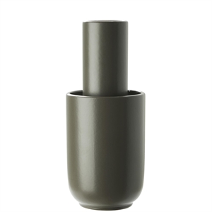 Woud Amel Vase Stor Glazeret Keramik Taupe