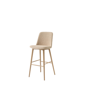 &Tradition Rely HW135 Barstol Høj Ryg Lakeret Eg/Karakorum 003 Duna