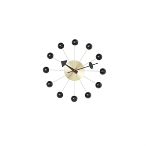 Vitra Ball Clock Vægur Sort/Messing