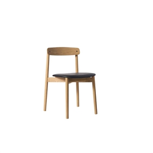 Andersen Furniture Unite Spisebordsstol Hvidpigmenteret Eg/Læder