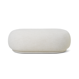 Ferm Living Rico Ottoman Boucle Råhvid