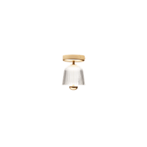 Nuura Asteea Loftlampe Satin Messing/Riflet Klar