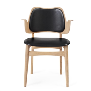 Warm Nordic Gesture Spisebordsstol med Sæde og Rygpolstring Egetræ/Prescott 207