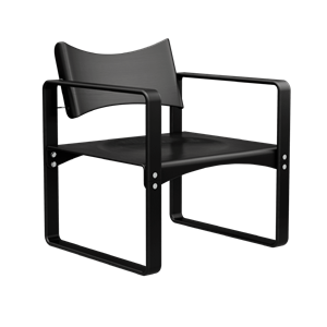 Verner Panton Series 270 F Spisebordsstol Med Armlæn Sort